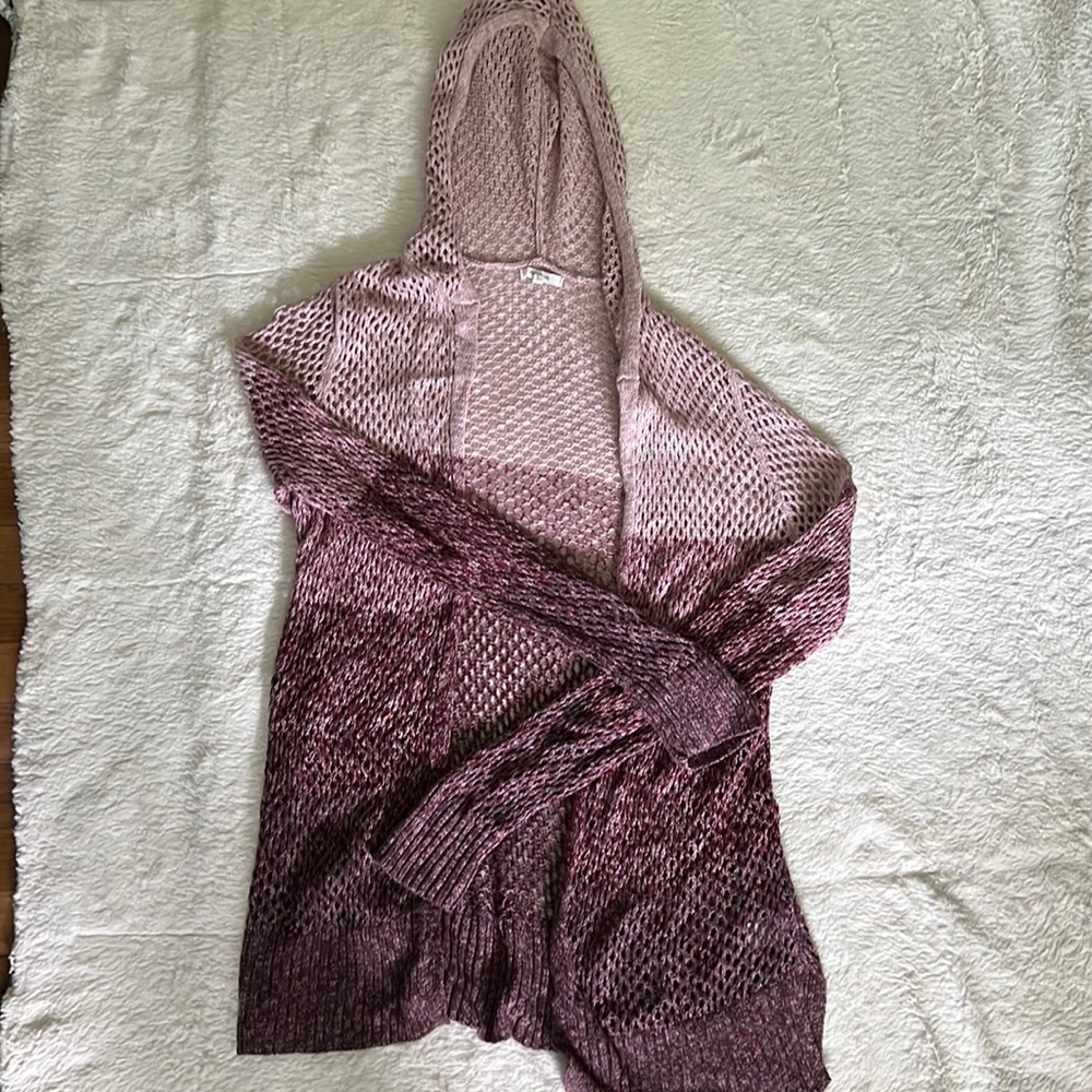 Long sleeve see through sweater